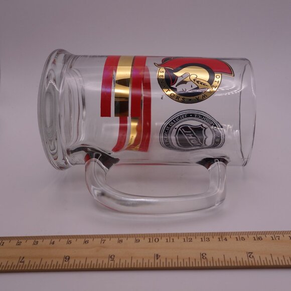 Vintage Cutler Brands and Designs NHL 1992 Ottawa Senators Glass with Handle - Picture 8 of 15
